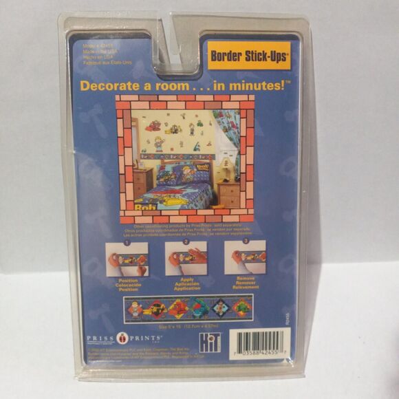 Bob The Builder Border Stick Ups-Lot Of 2-2002-15 Ft x 5 Inch Each-Nick Jr - Picture 5 of 7